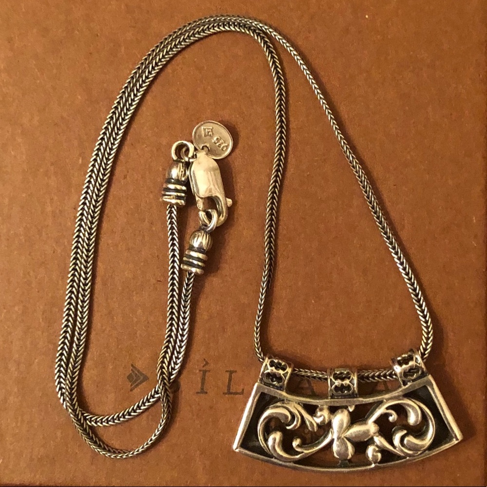 Silpada Sterling Silver Filigree Pendant Necklace N1472